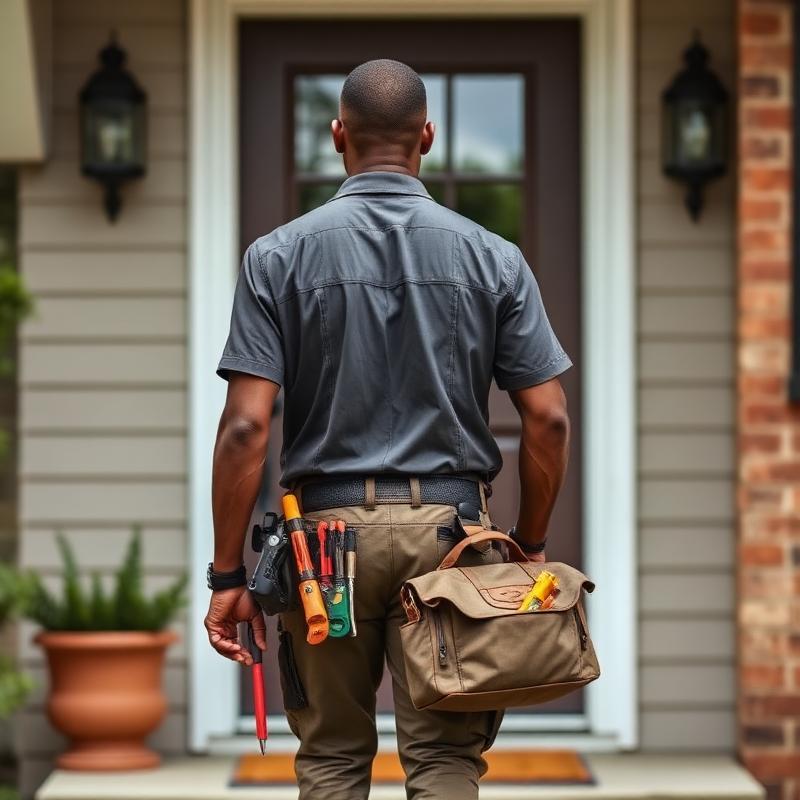 Daniel Island electricians arriving for a residential service call