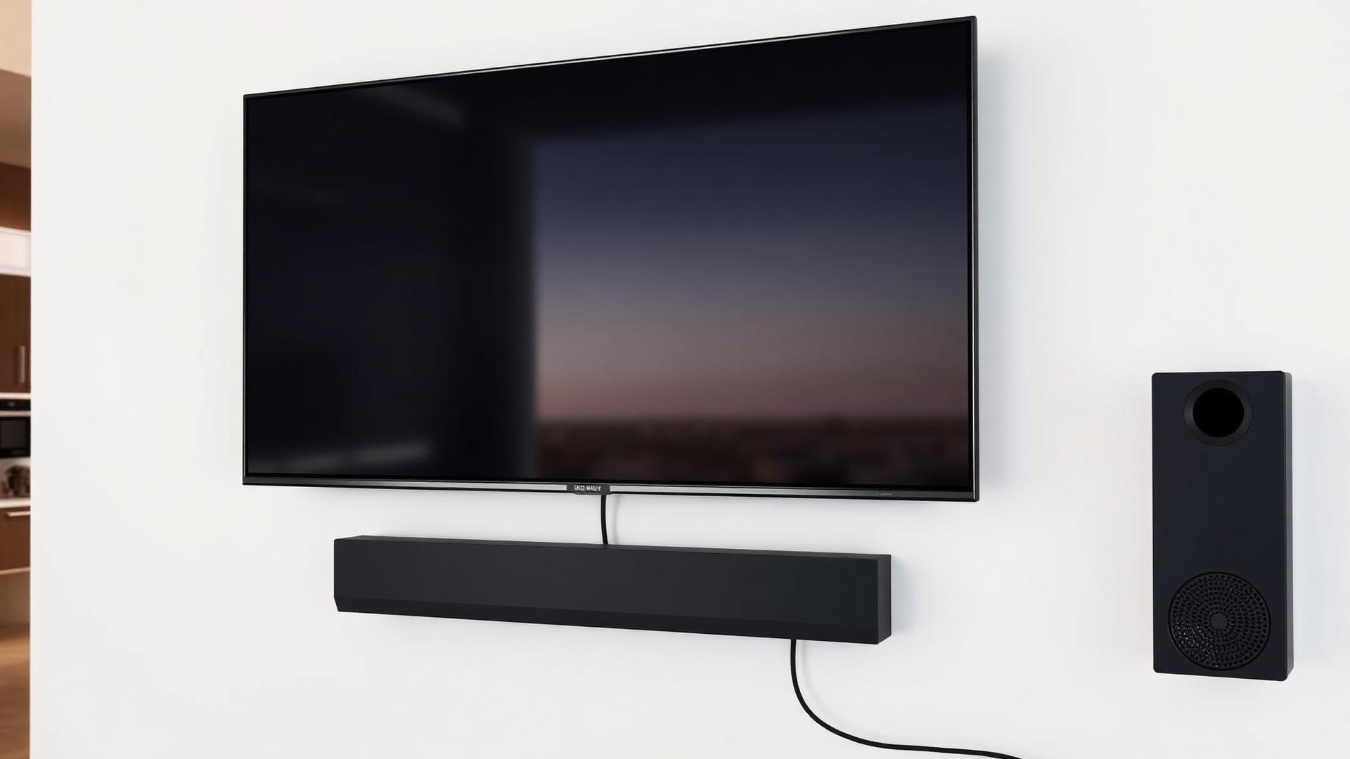 Professional TV wall mounting with concealed wiring in a Charleston SC home